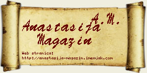 Anastasija Magazin vizit kartica